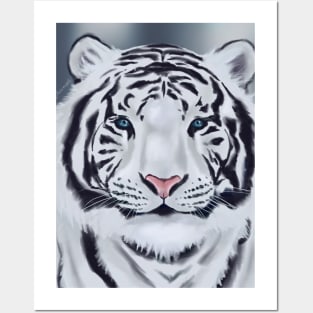 White tiger Posters and Art